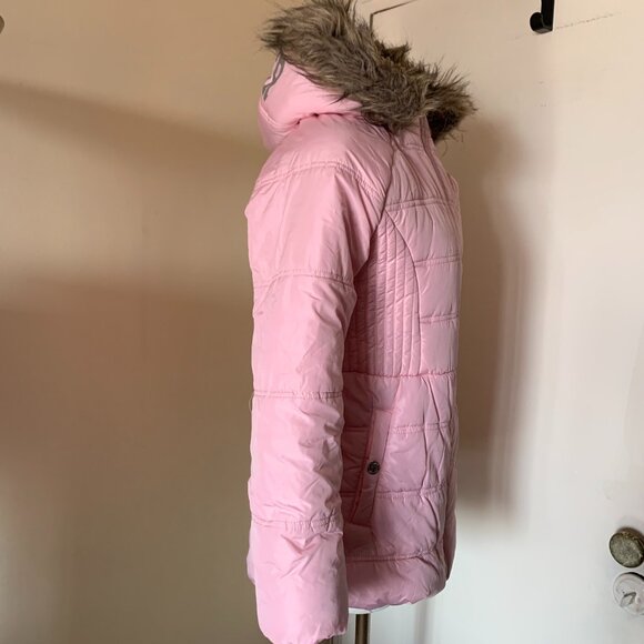 TOMMY HILFIGER PINK HOODED PARKA JACKET SIZE L 14/16 100% POLYESTER - Picture 8 of 14